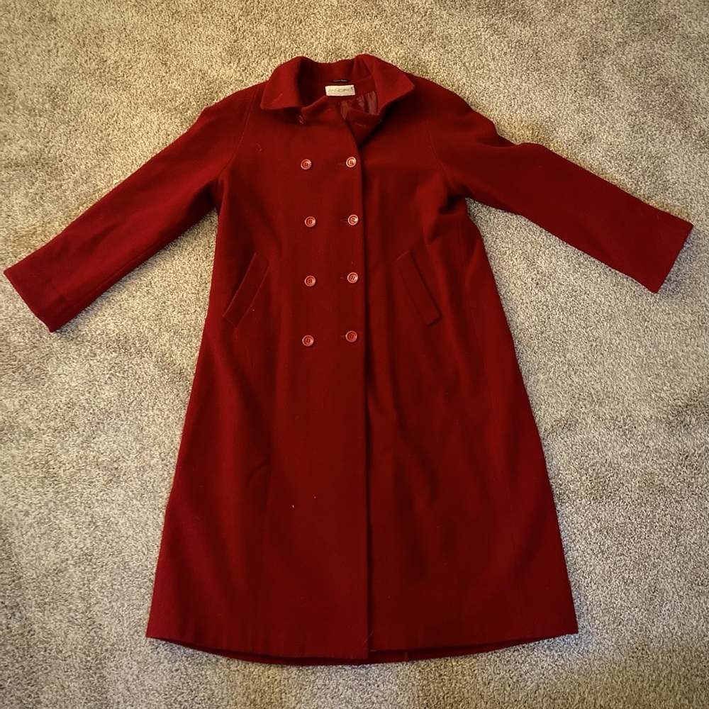 Sandro red trench coat